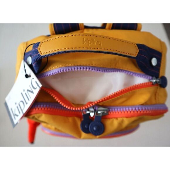 Kipling KIA5L4-7CY Women's Spicy Gold Yellow 15" Laptop Seoul Backpack - Picture 15 of 15